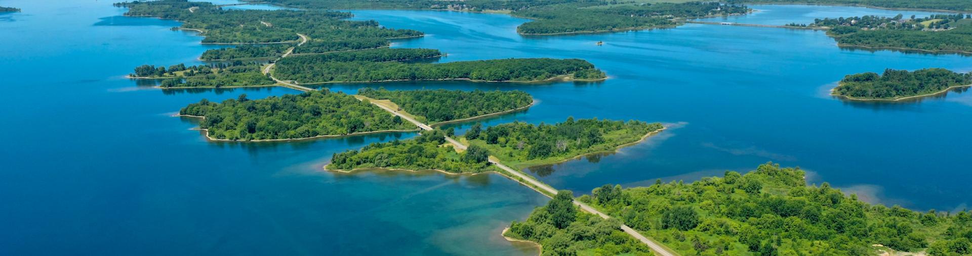 Long Sault Parkway - Ariel view