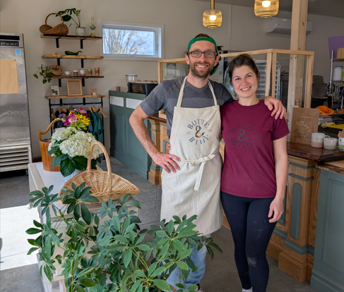 Ferme Butte & Bine Owners at Farm Cafe