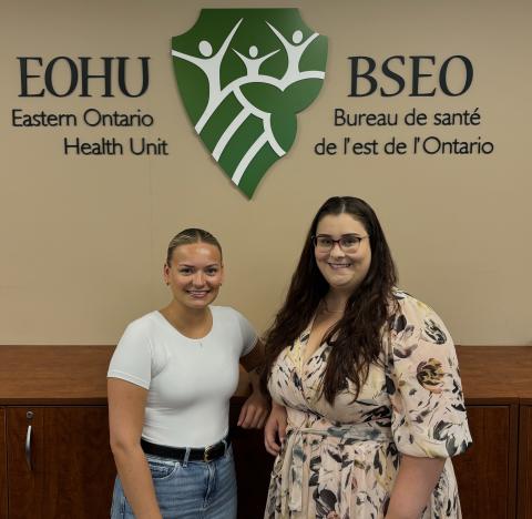 From left are Emily Lewis and Julie Carriere, the final applicants accepted into the Great River Docs ,edical recruitment campaign.