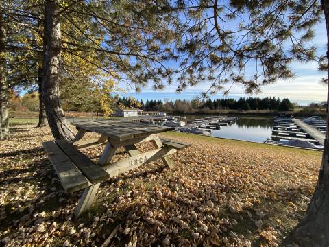 The marina at RRCA's Gray's Creek Conservation Area.